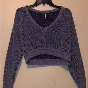 Purple crop top